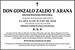 Gonzalo Zaldo y Arana